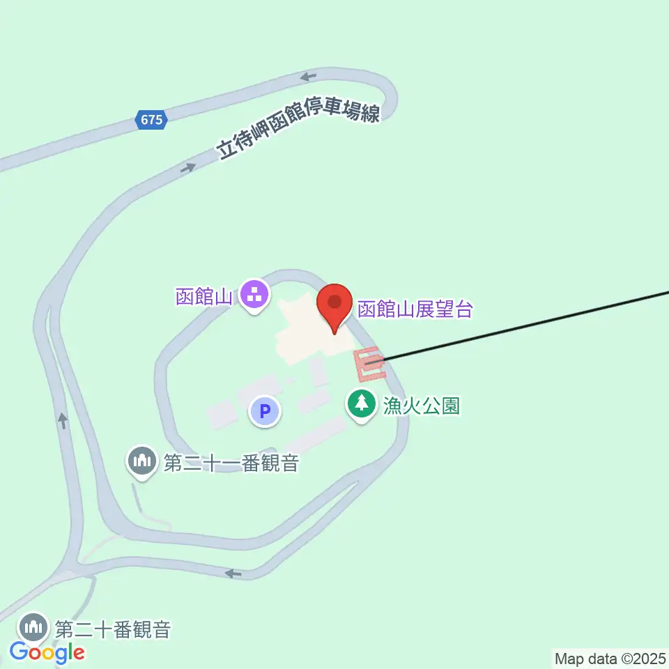 函館山クレモナホール周辺のコンビニエンスストア一覧地図