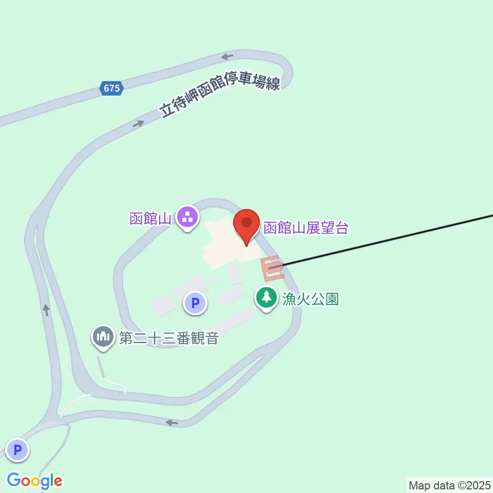 函館山クレモナホール周辺のコンビニエンスストア一覧地図