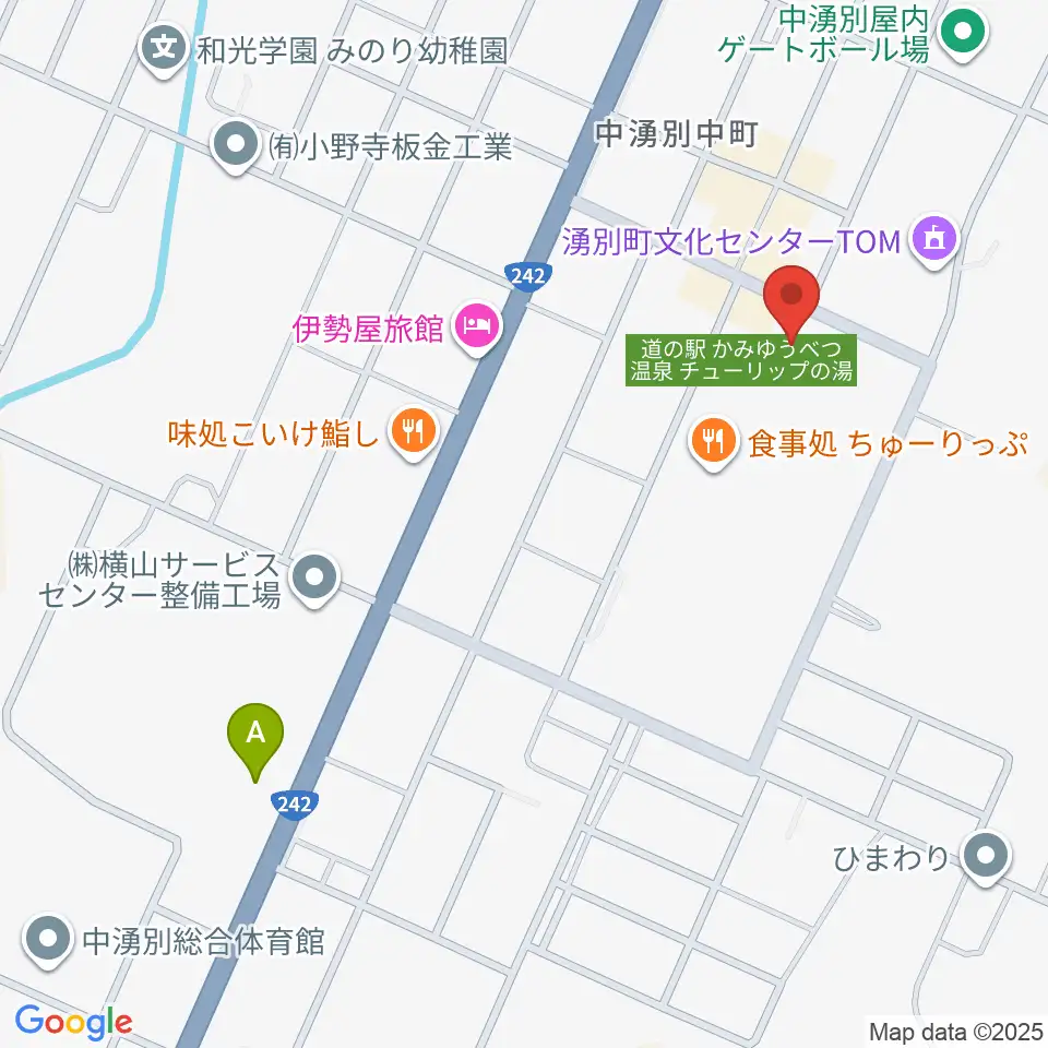 湧別町文化センターTOM周辺のコンビニエンスストア一覧地図
