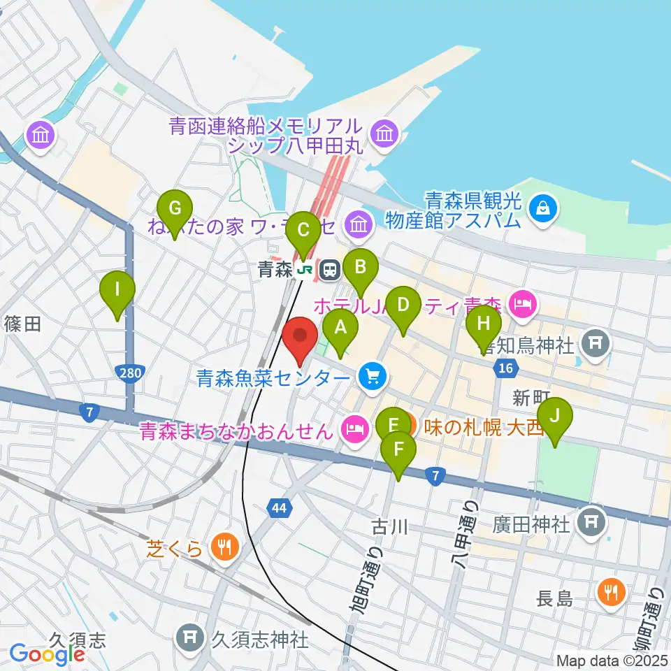 リンクモア平安閣市民ホール周辺のコンビニエンスストア一覧地図