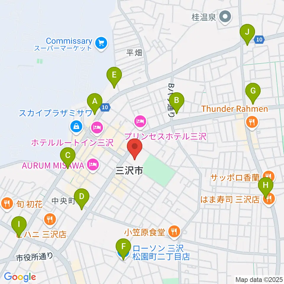三沢市公会堂周辺のコンビニエンスストア一覧地図