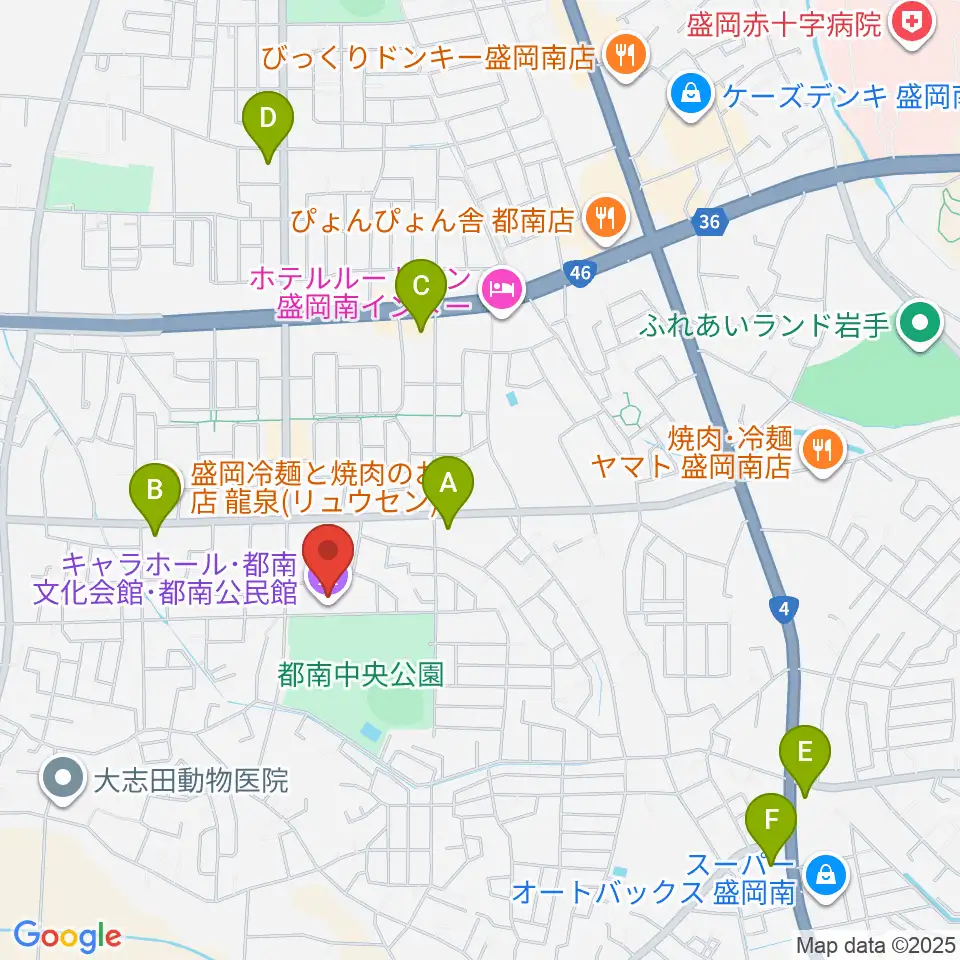 キャラホール周辺のコンビニエンスストア一覧地図