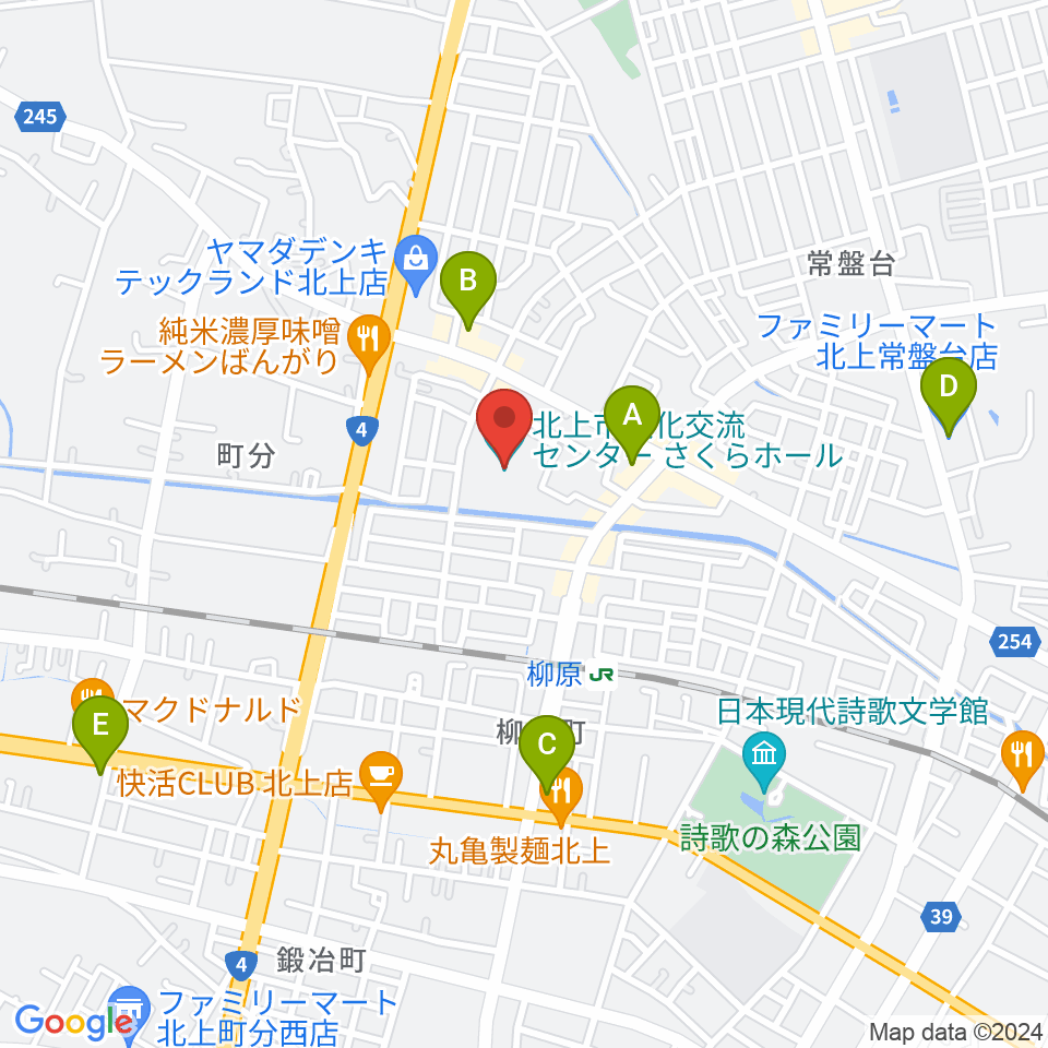 さくらホールfeat.ツガワ周辺のコンビニエンスストア一覧地図