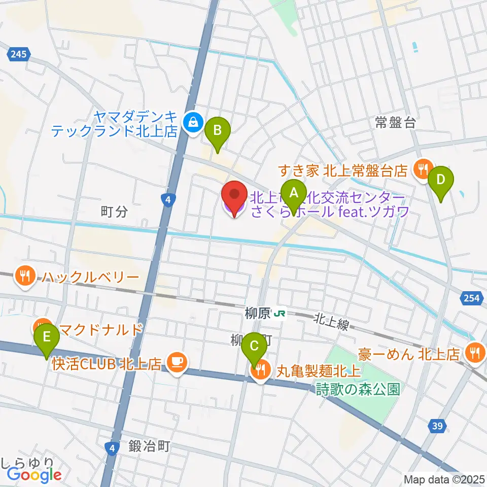 さくらホールfeat.ツガワ周辺のコンビニエンスストア一覧地図
