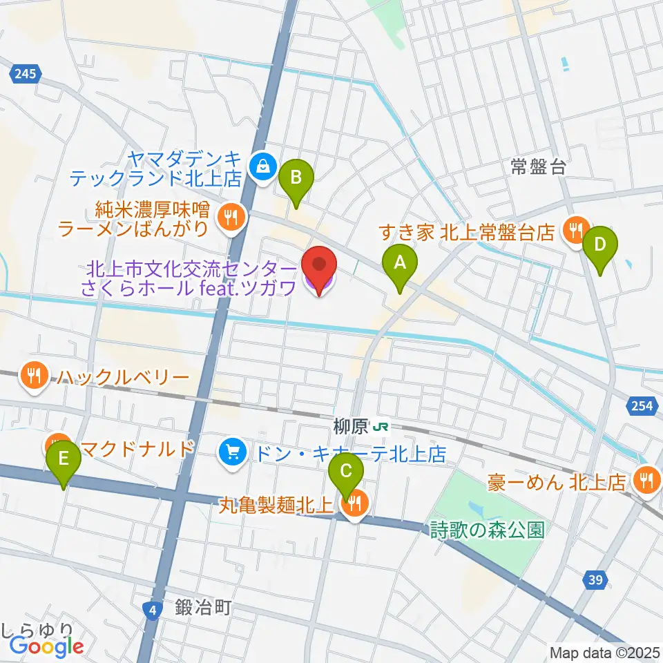 さくらホールfeat.ツガワ周辺のコンビニエンスストア一覧地図