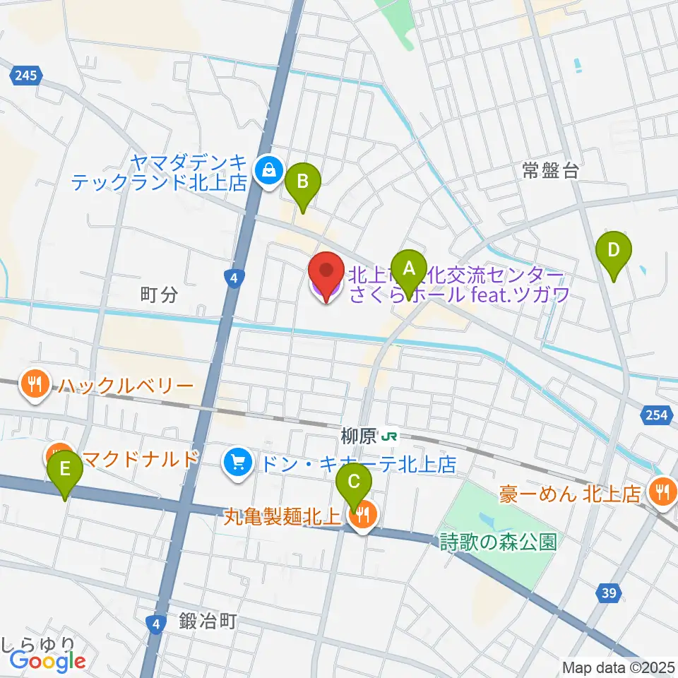 さくらホールfeat.ツガワ周辺のコンビニエンスストア一覧地図