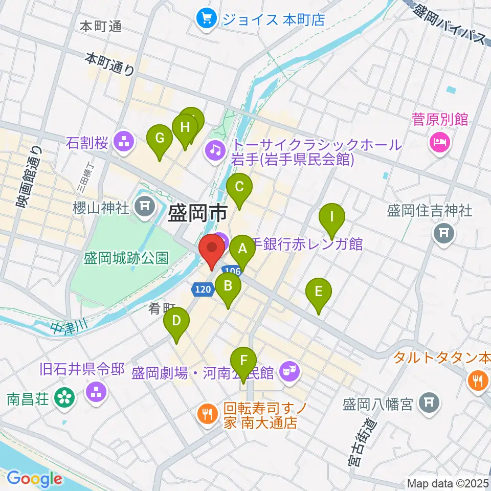 プラザおでって周辺のコンビニエンスストア一覧地図