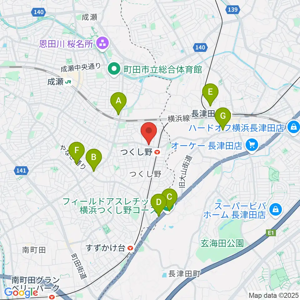 ジャズピアノレッスン@GOOD NEWS周辺のコンビニエンスストア一覧地図