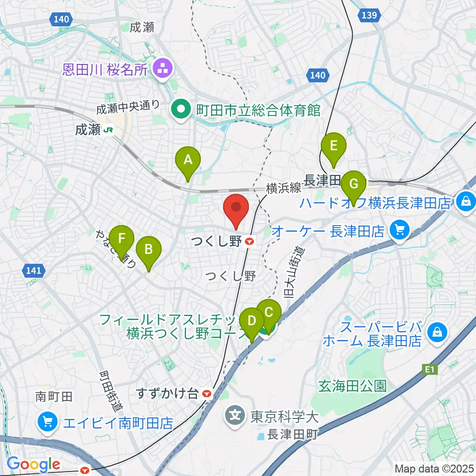ジャズピアノレッスン@GOOD NEWS周辺のコンビニエンスストア一覧地図