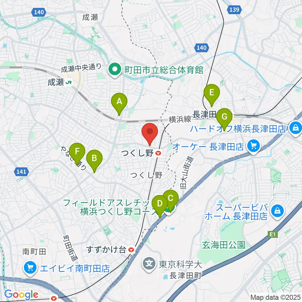 ジャズピアノレッスン@GOOD NEWS周辺のコンビニエンスストア一覧地図