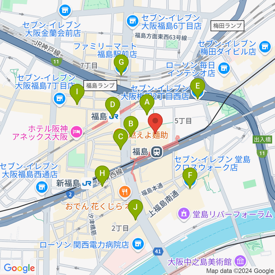 スタジオNECO周辺のコンビニエンスストア一覧地図