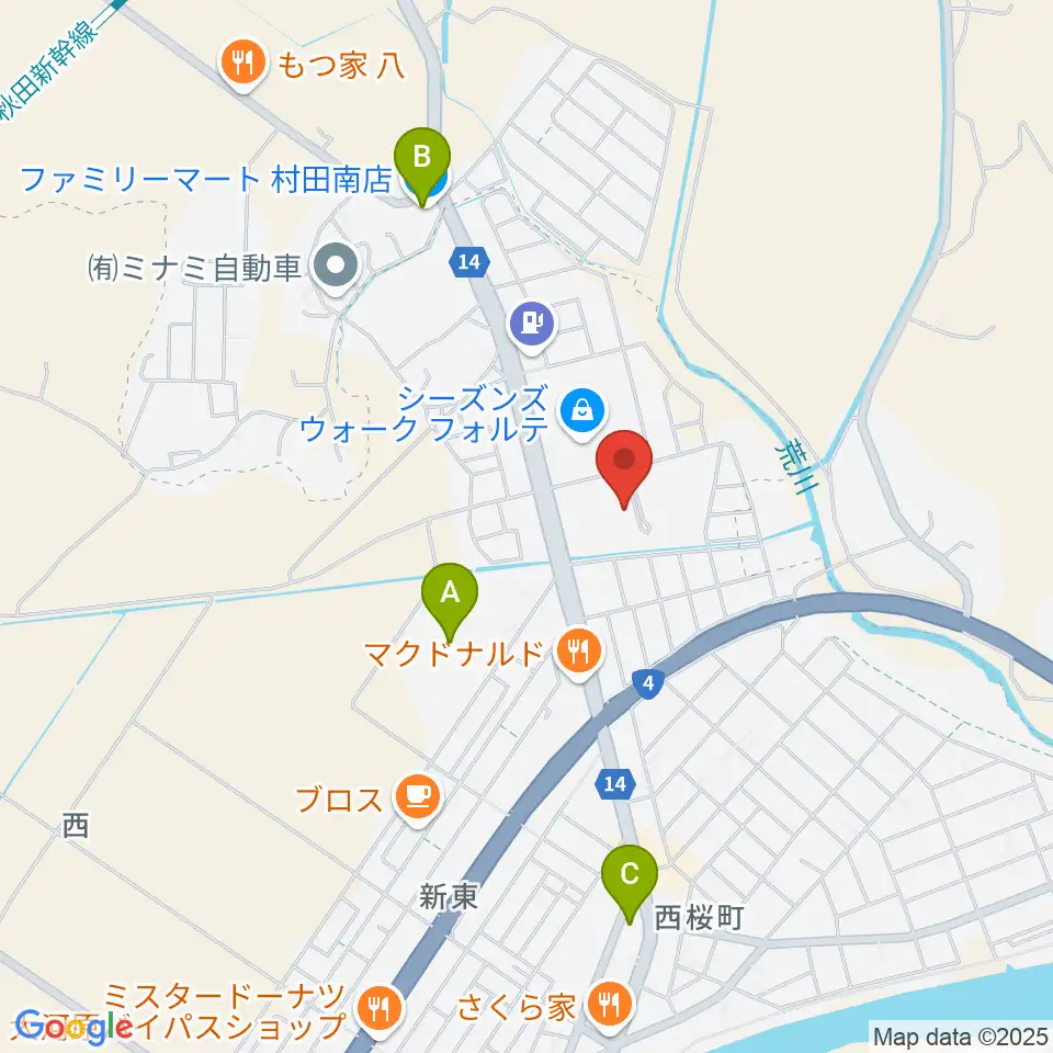 えずこホール仙南芸術文化センター周辺のコンビニエンスストア一覧地図