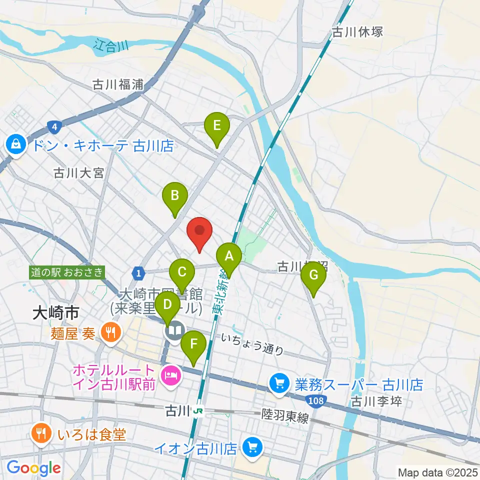 村田工務所 パタ崎さんHall おおさき周辺のコンビニエンスストア一覧地図