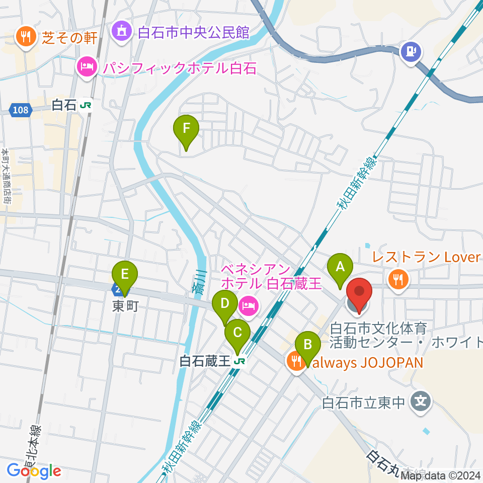 ホワイトキューブ周辺のコンビニエンスストア一覧地図