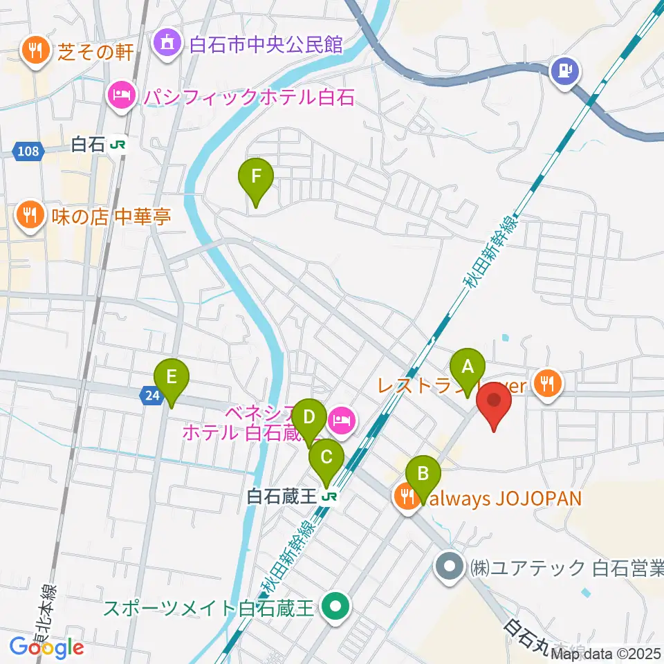 ホワイトキューブ周辺のコンビニエンスストア一覧地図