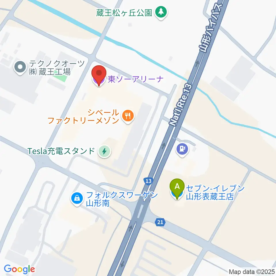 東ソーアリーナ周辺のコンビニエンスストア一覧地図
