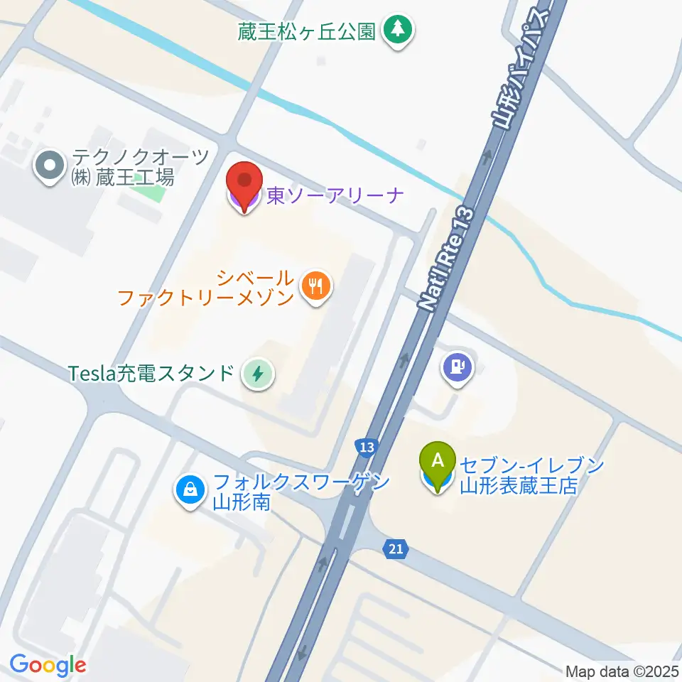 東ソーアリーナ周辺のコンビニエンスストア一覧地図