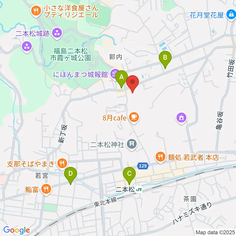福島県男女共生センター周辺のコンビニエンスストア一覧地図