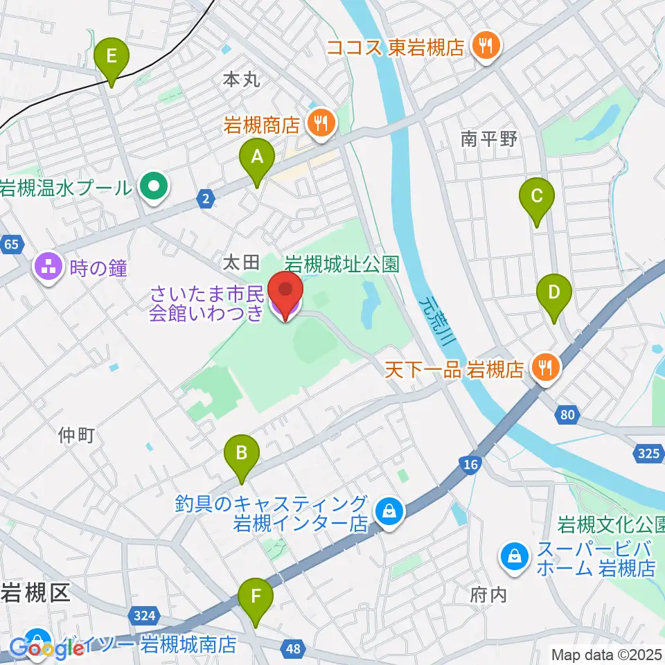 さいたま市民会館いわつき周辺のコンビニエンスストア一覧地図