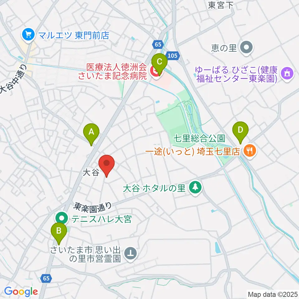 七里コミュニティセンター周辺のコンビニエンスストア一覧地図
