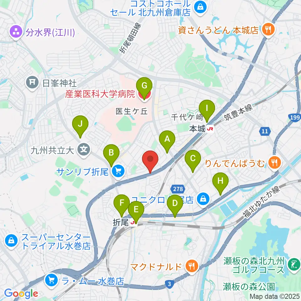 スタジオバンブー周辺のコンビニエンスストア一覧地図