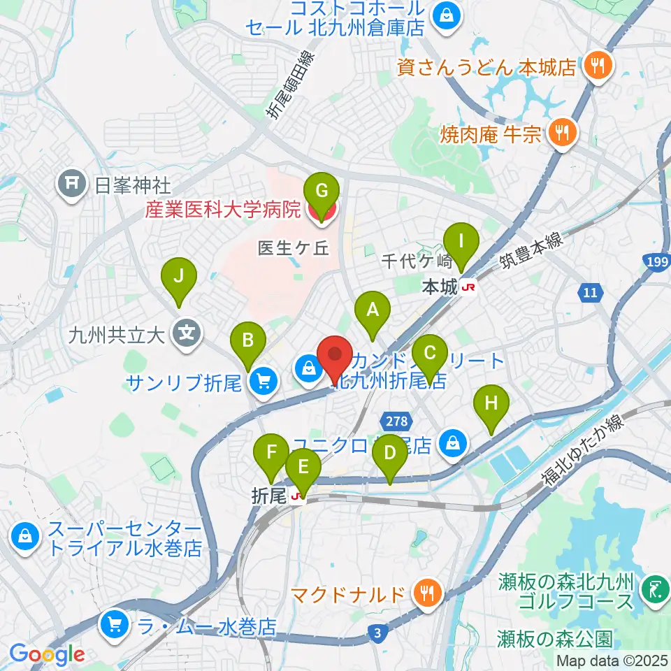 スタジオバンブー周辺のコンビニエンスストア一覧地図