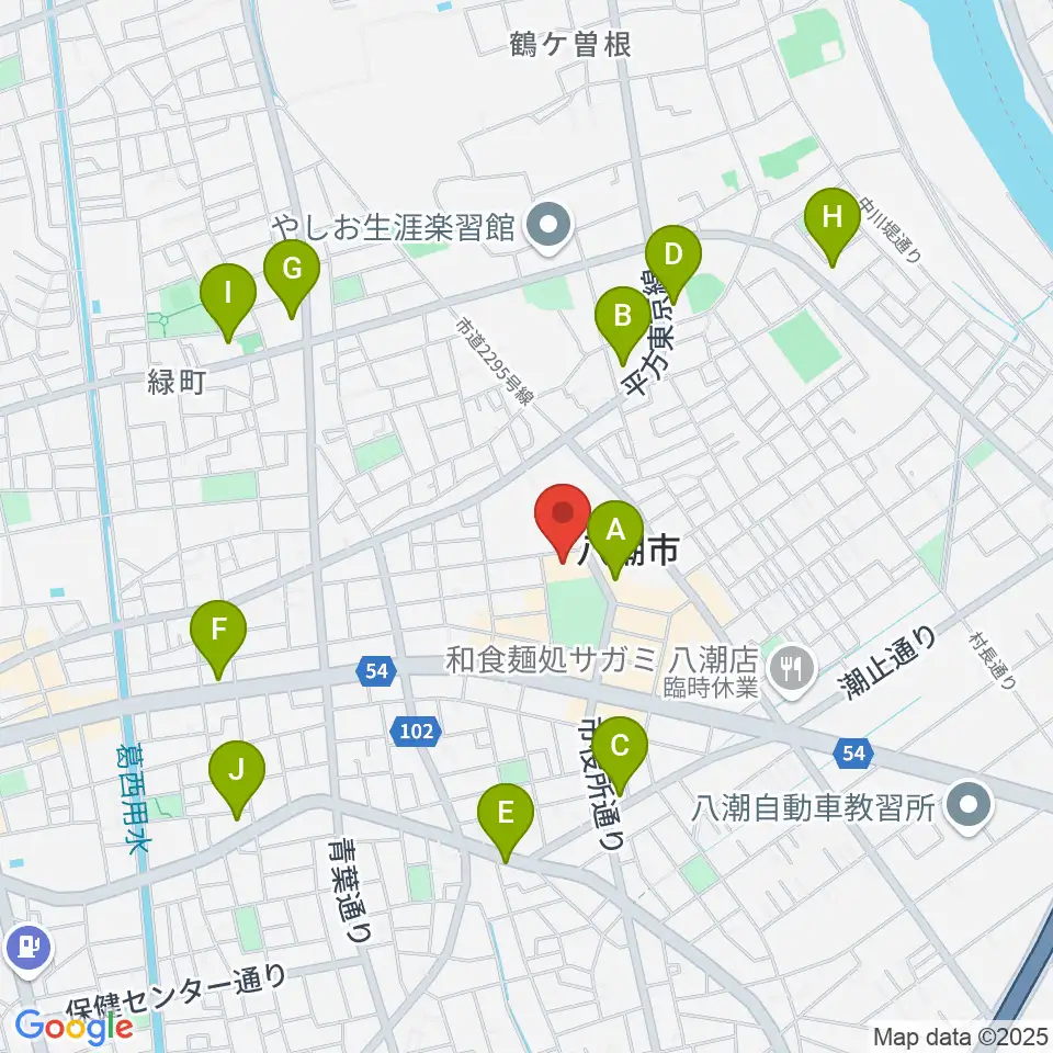 八潮メセナ周辺のコンビニエンスストア一覧地図