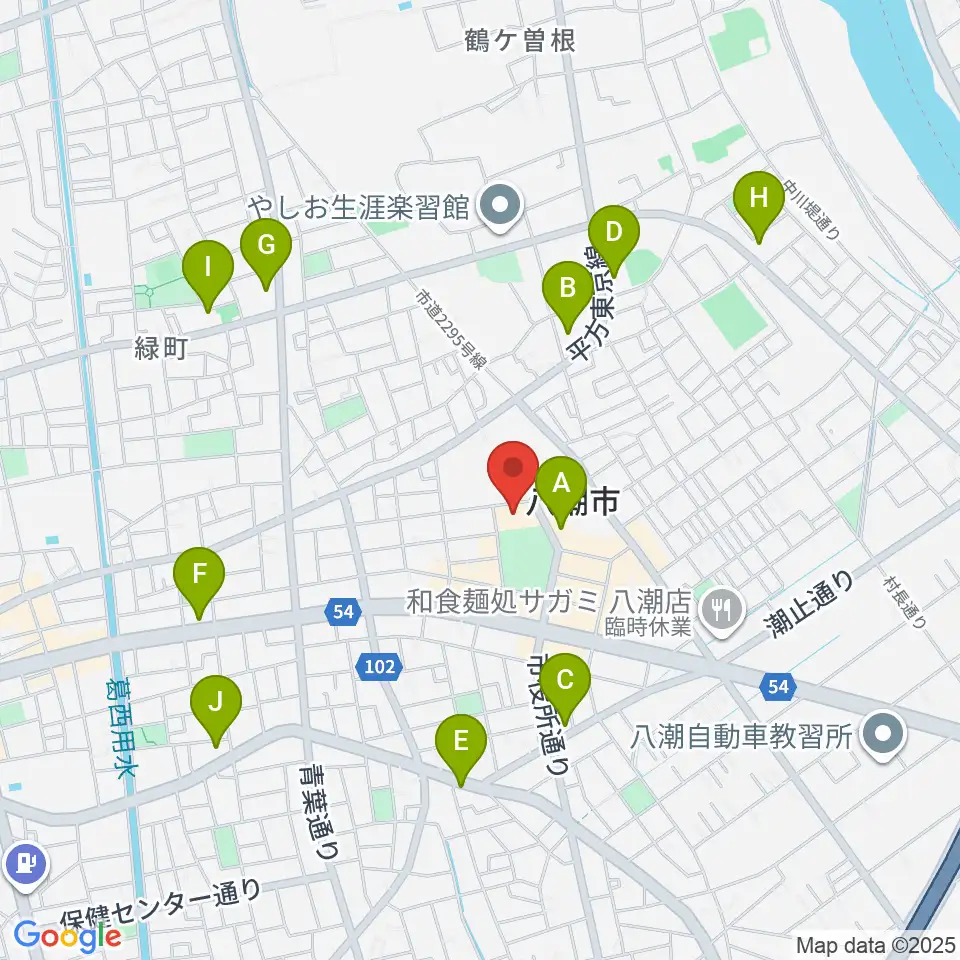 八潮メセナ周辺のコンビニエンスストア一覧地図