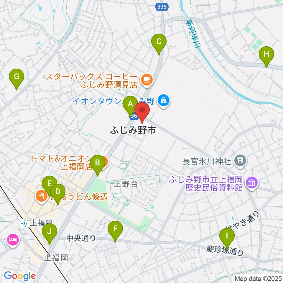 ふじみ野ステラ・イースト周辺のコンビニエンスストア一覧地図