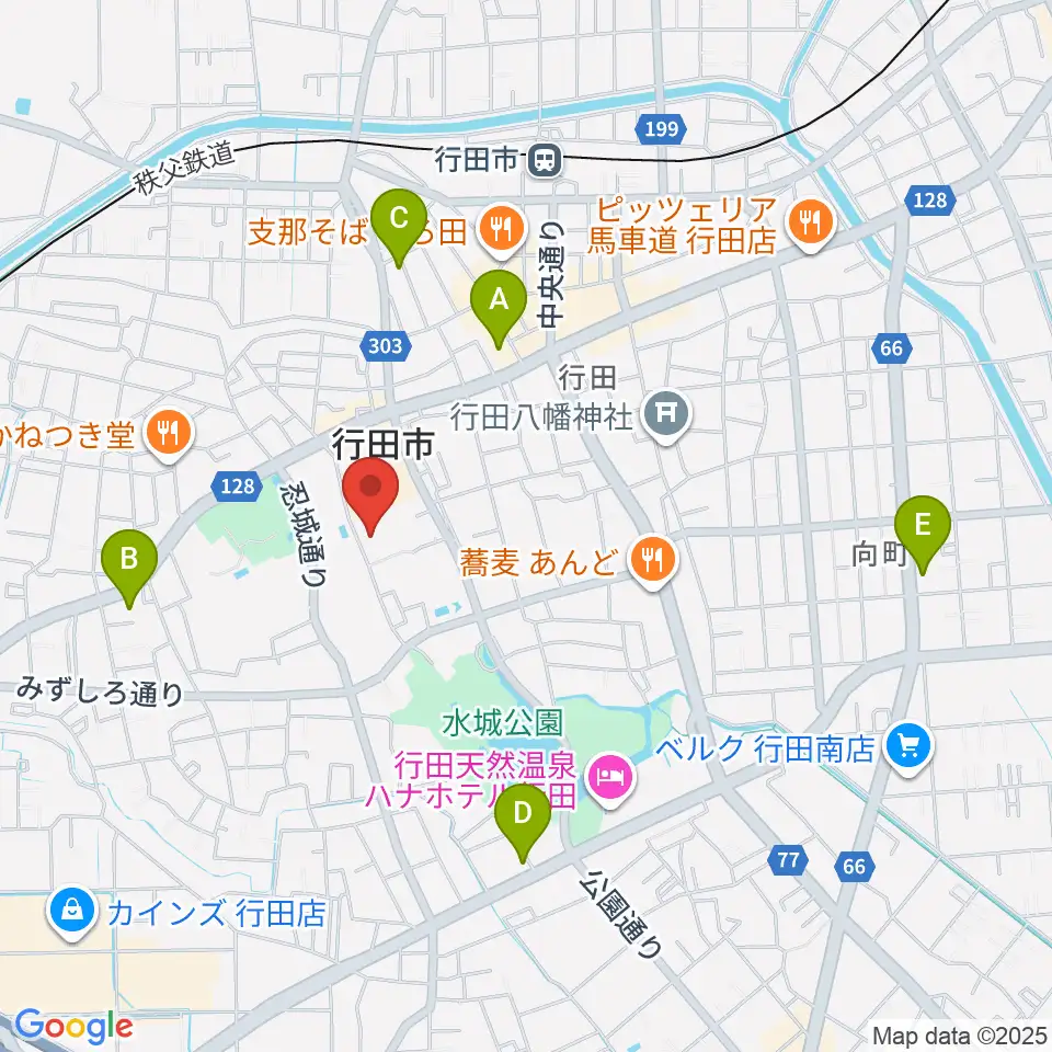 行田市産業文化会館 ベル・プラス周辺のコンビニエンスストア一覧地図