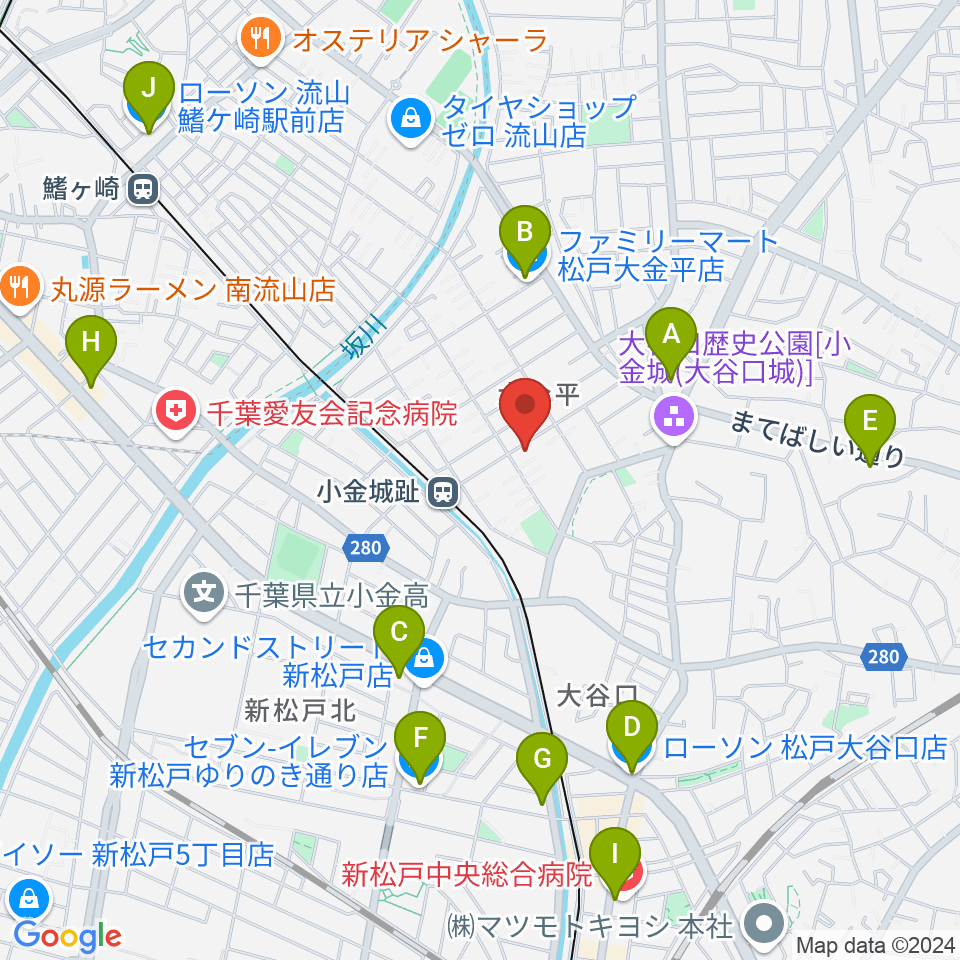 りべるて2周辺のコンビニエンスストア一覧地図