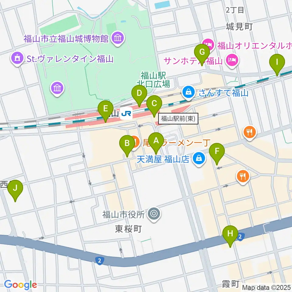 福山Cable周辺のコンビニエンスストア一覧地図