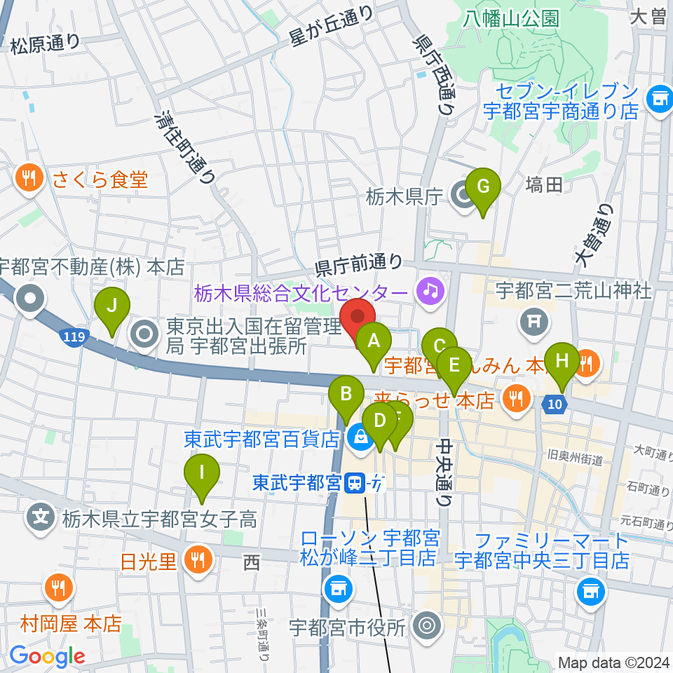 Jazz Spot 近代人周辺のコンビニエンスストア一覧地図