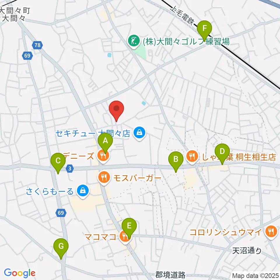 FIGARO周辺のコンビニエンスストア一覧地図