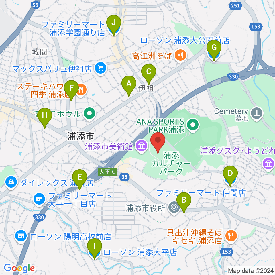 アイム・ユニバース てだこホール周辺のコンビニエンスストア一覧地図