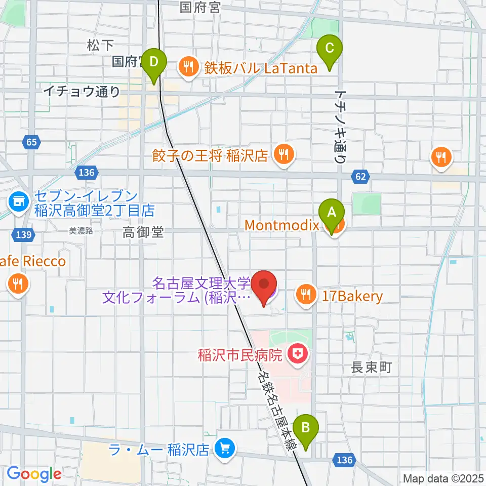 名古屋文理大学文化フォーラム周辺のコンビニエンスストア一覧地図