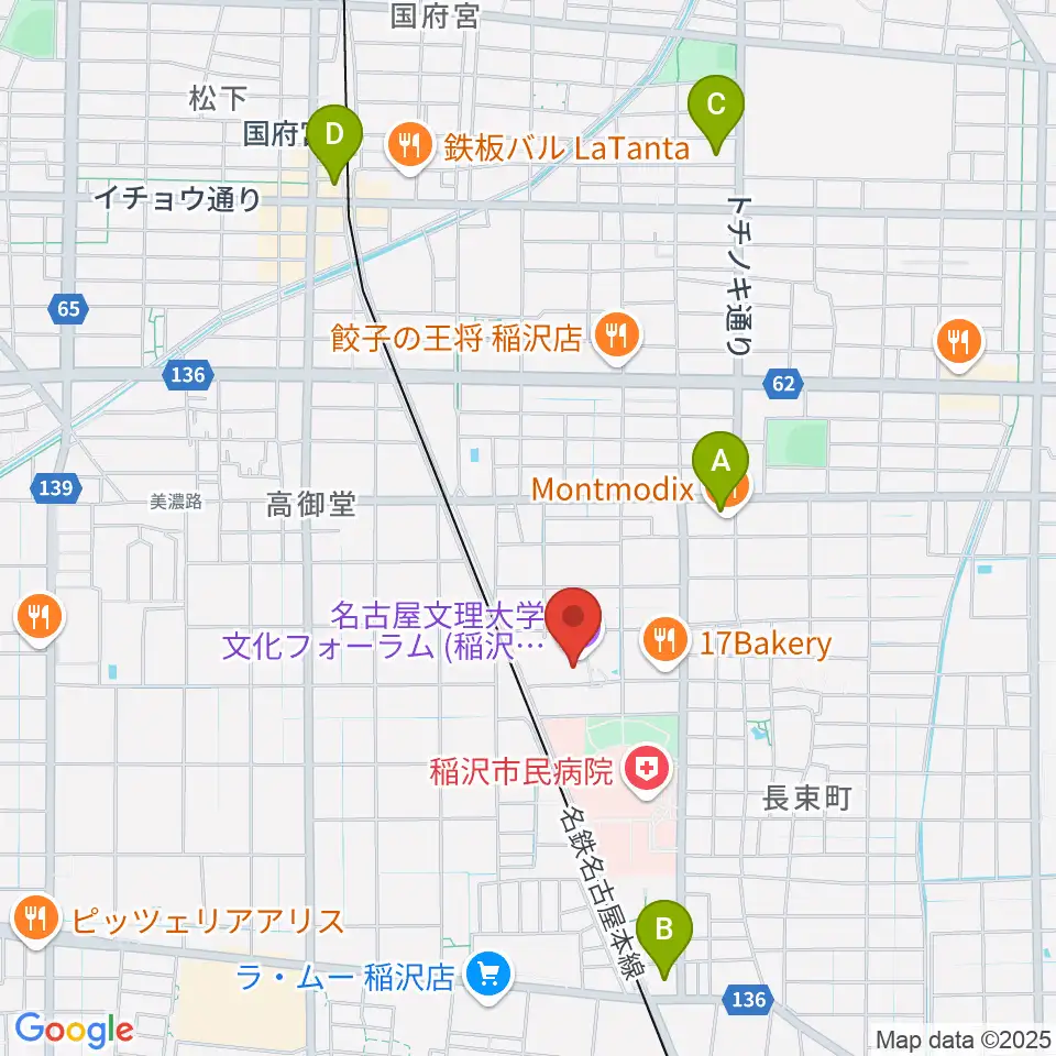 名古屋文理大学文化フォーラム周辺のコンビニエンスストア一覧地図