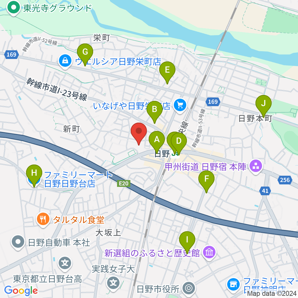 新町交流センター周辺のコンビニエンスストア一覧地図