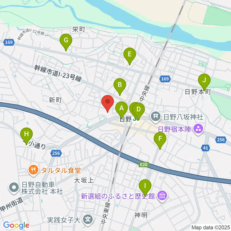 新町交流センター周辺のコンビニエンスストア一覧地図