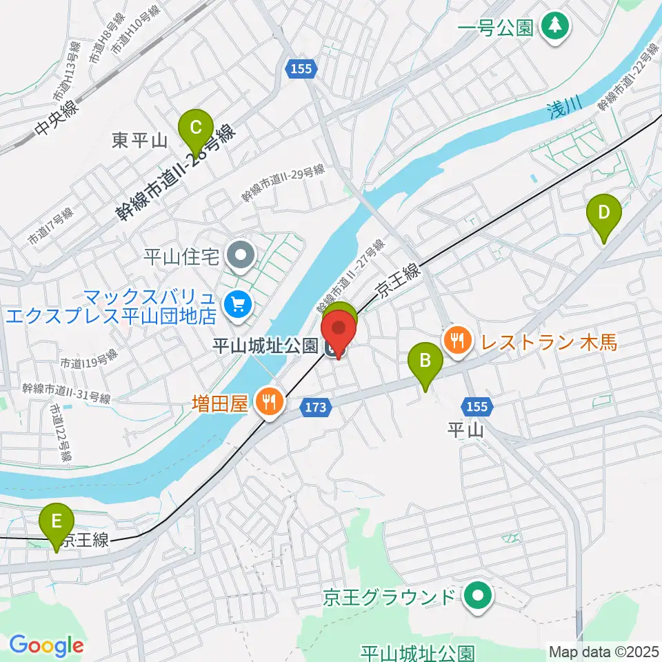 日野市平山交流センター周辺のコンビニエンスストア一覧地図