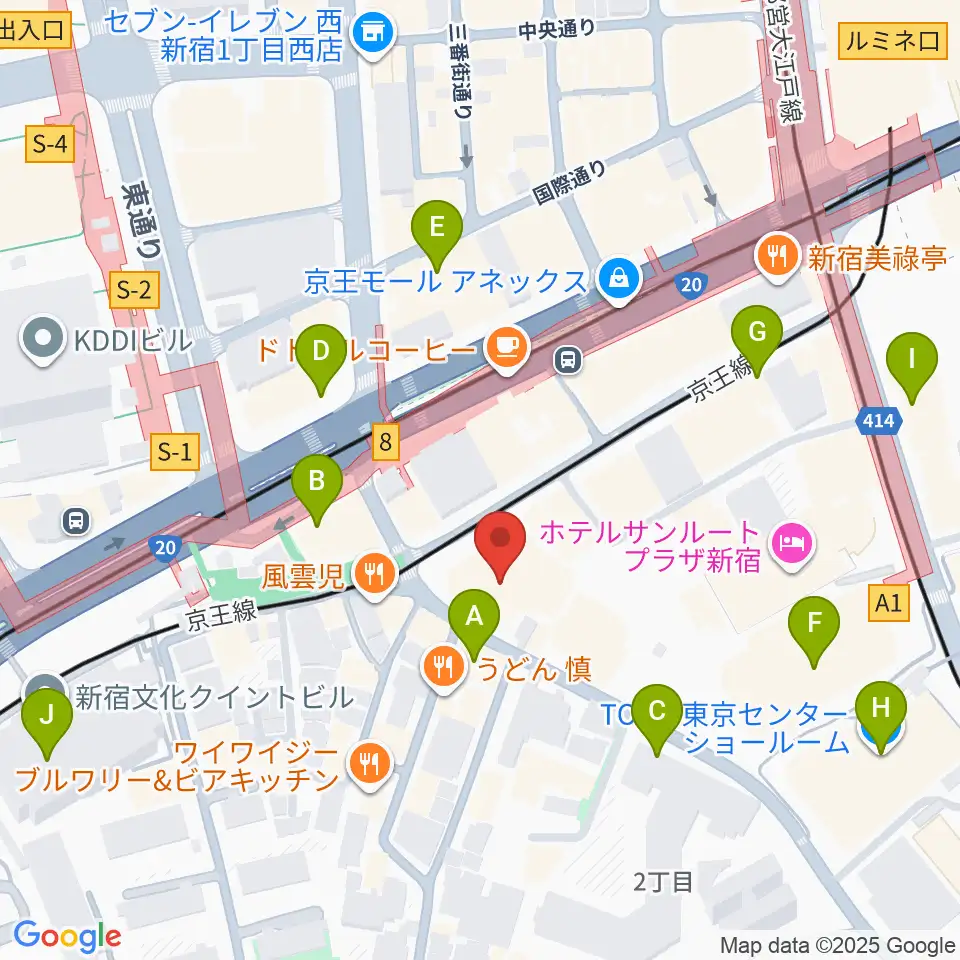 こくみん共済coopホール スペース･ゼロ周辺のコンビニエンスストア一覧地図