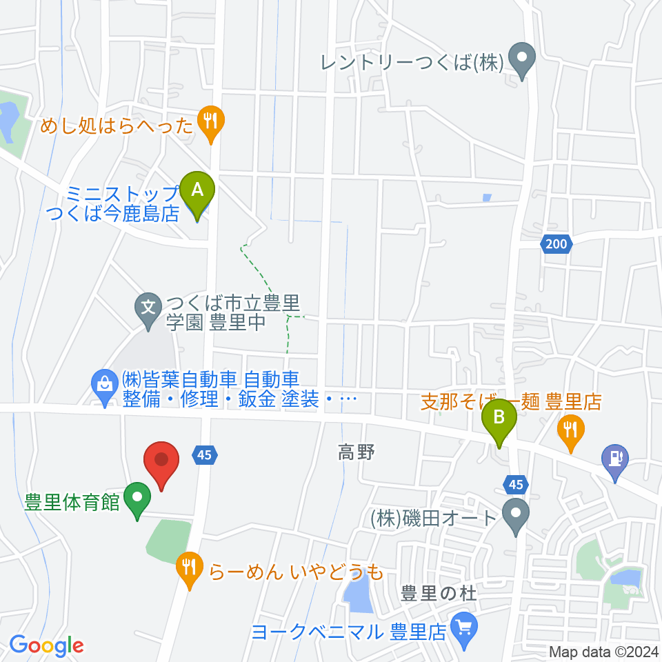 市民ホールとよさと周辺のコンビニエンスストア一覧地図