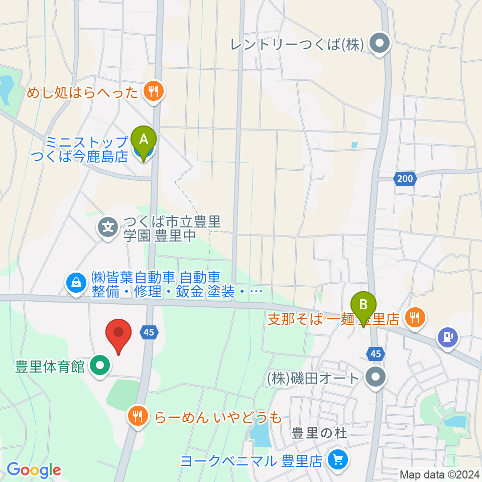 市民ホールとよさと周辺のコンビニエンスストア一覧地図