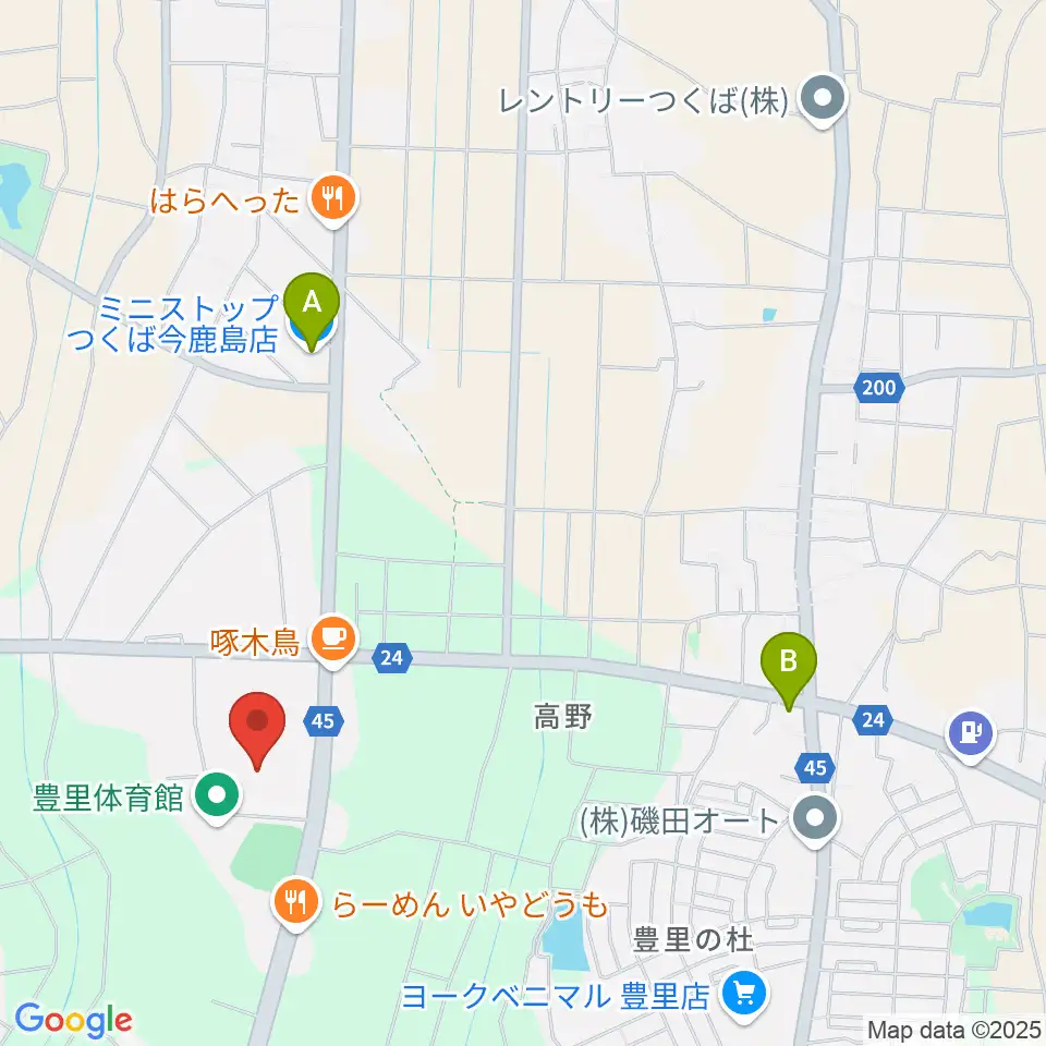 市民ホールとよさと周辺のコンビニエンスストア一覧地図