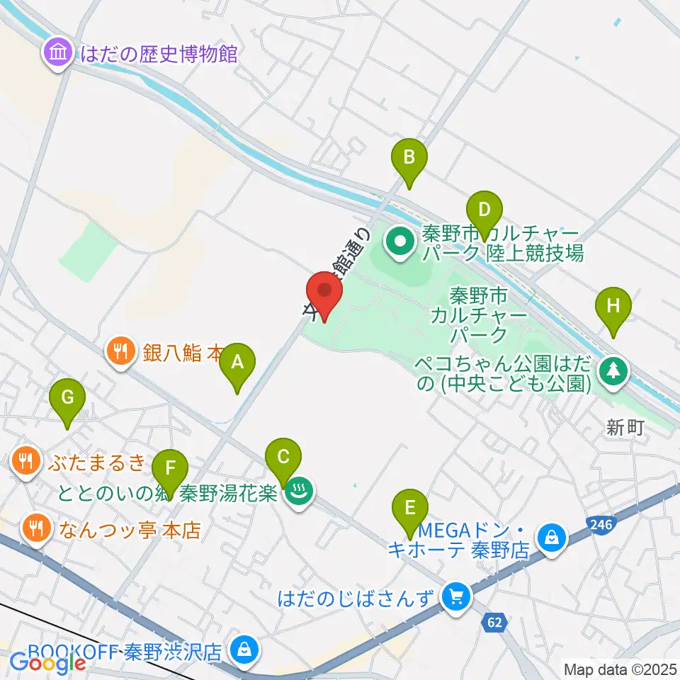クアーズテック秦野カルチャーホール周辺のコンビニエンスストア一覧地図