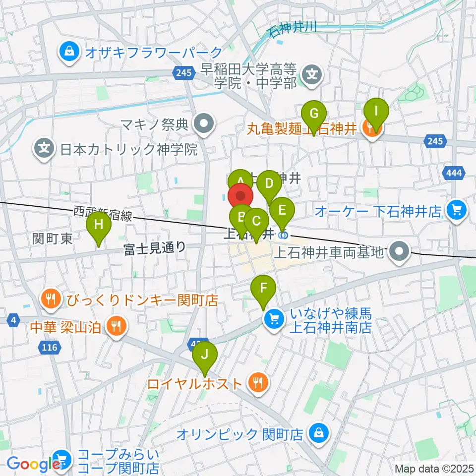 スタジオセイショウ周辺のコンビニエンスストア一覧地図