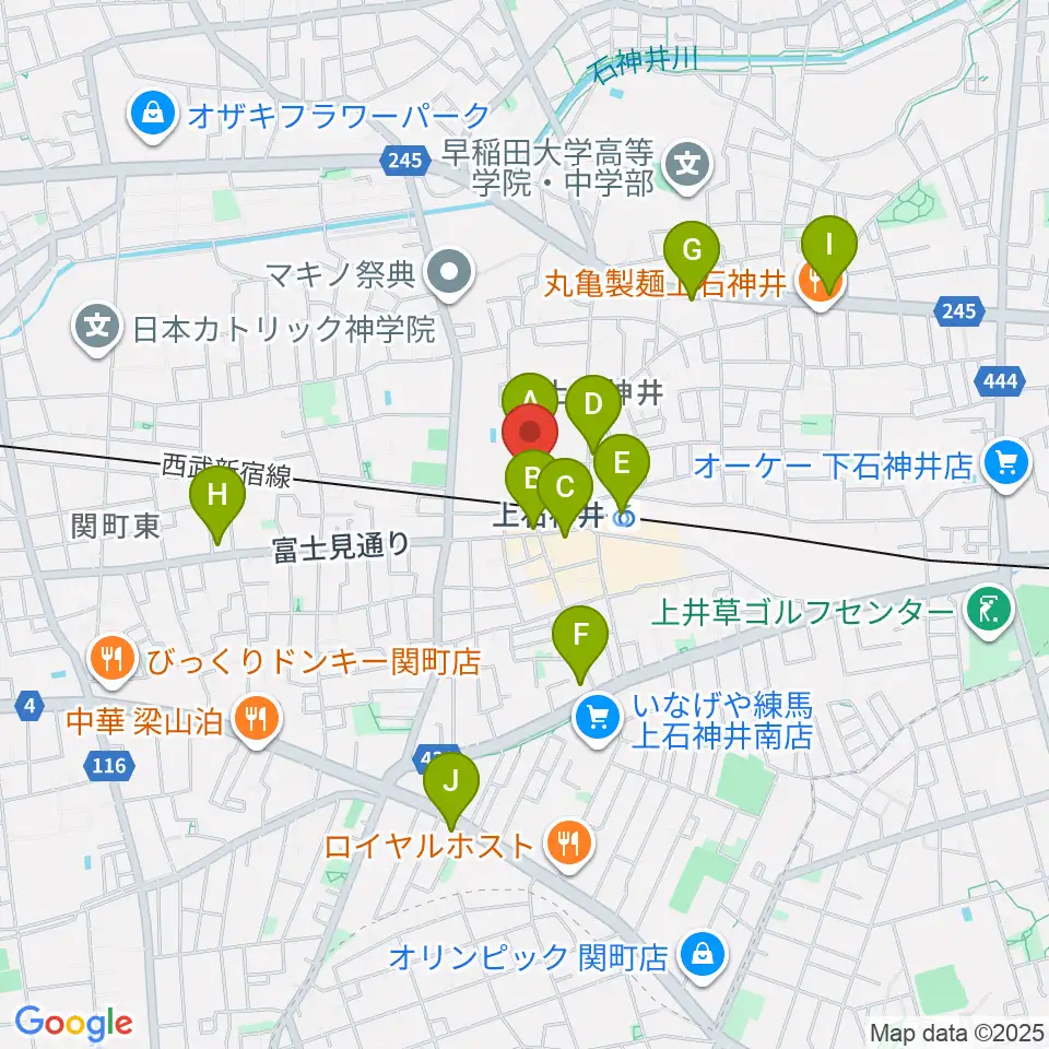 スタジオセイショウ周辺のコンビニエンスストア一覧地図