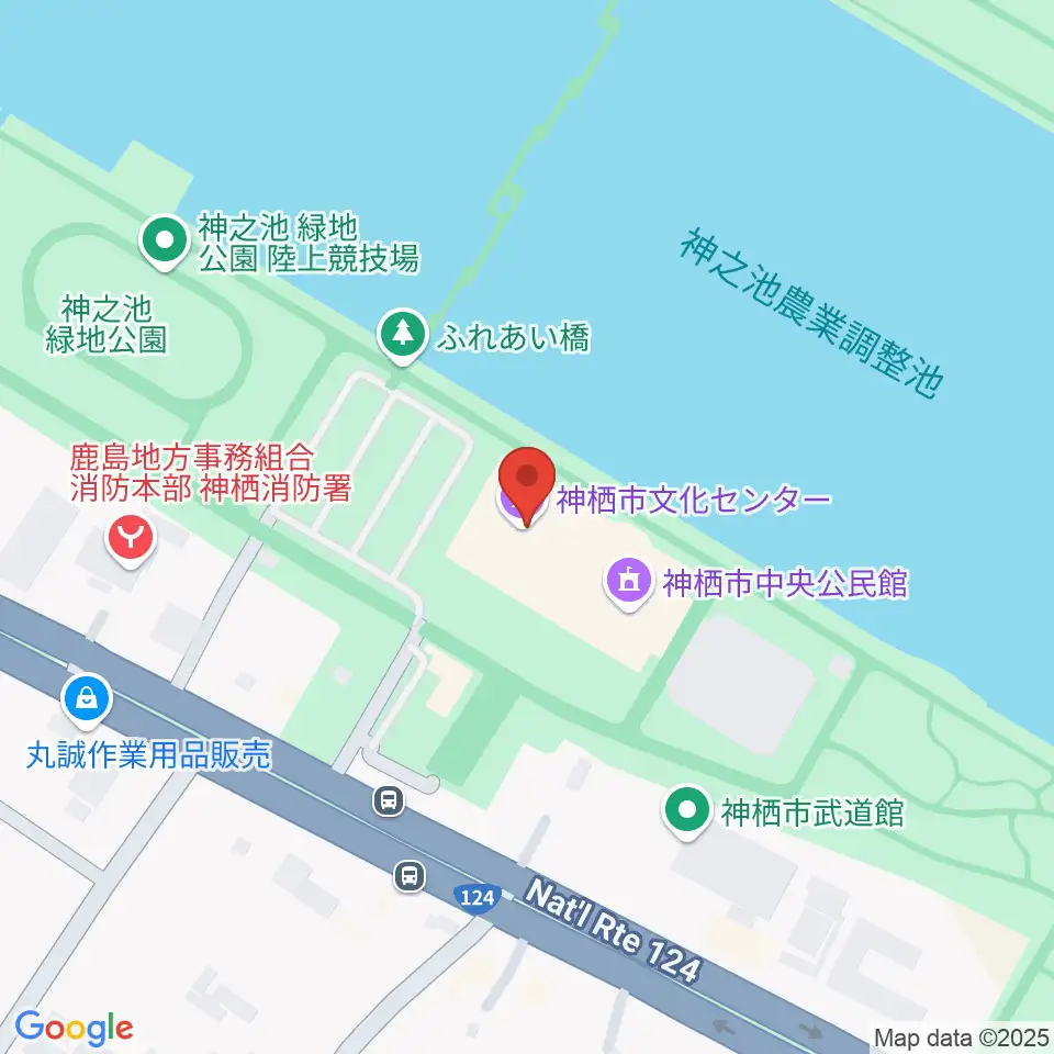 神栖市文化センター周辺のコンビニエンスストア一覧地図