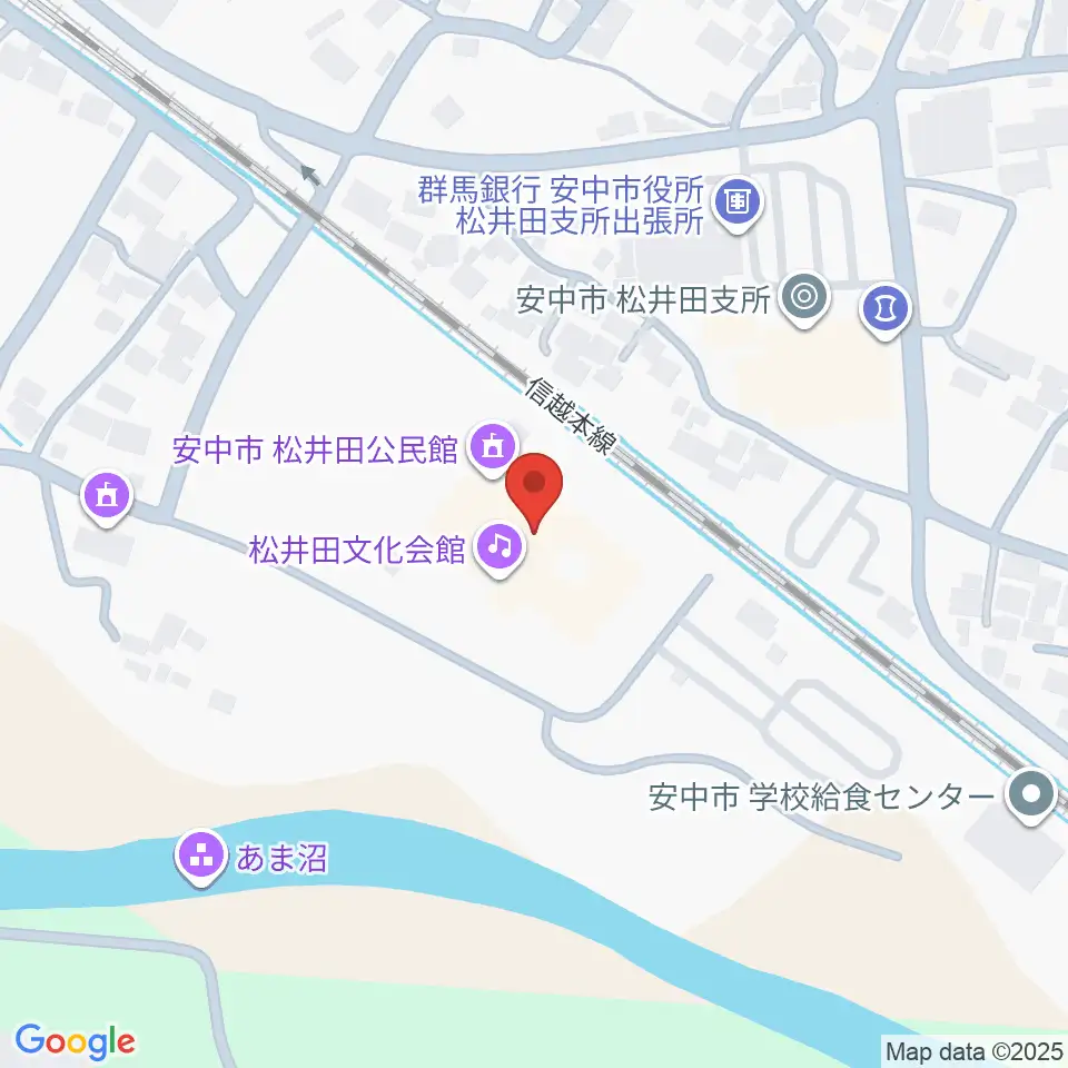 松井田文化会館周辺のコンビニエンスストア一覧地図