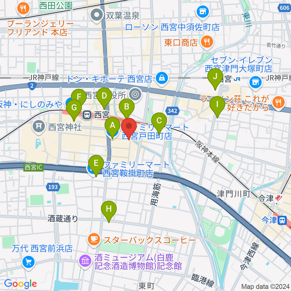 LiveSpot Penguin周辺のコンビニエンスストア一覧地図